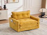 UNITED WE WIN Swivel Barrel Chair - Mid Century Modern Chair, Thick Padded Arm Chair with Solid W1568P290085