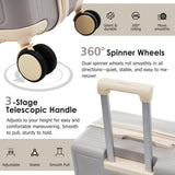 Luggage Set 3 Piece, Lightweight Durable ABS Suitcases with Spinner Wheels and TSA Lock, Carry-on & N730P304620V