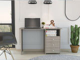 Bianco Writing Computer Desk, Three Drawers, One Shelf B200P188822