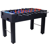 ZNTS 54-Inch Hurricane Foosball Table for Family Game Rooms with Light Cherry Finish, Analog Scoring and W465P164160