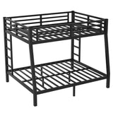 ZNTS Metal Full XL over Queen Bunk Bed for Teens and Adults,Space-Saving/Noise Reduced/No Box Spring W1307P224459