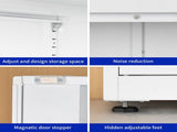 High Storage Cabinet with 2 Doors and 4 Partitions to Separate 5 Storage Spaces, Home/ Office Design 18088777