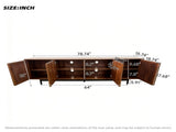 78" TV Stand for TVs Up to 85", TV Console for Living Room, Media Console with Soft-Closing Hinges, N710P510678P