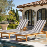 2PCS Set Outdoor Lounge Chair Cushion Replacement Patio Funiture Seat Cushion Chaise Lounge W2911P203993