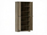 Distressed Gray 67" Tall Farmhouse Food Pantry Freestanding Cabinet with Multi-Level Adjustable 31486998