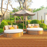 27pcs Wood Interlocking Deck Tiles 11.8"x11.8", Waterproof Flooring Tiles for Indoor and Outdoor, 87533967