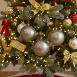 4PCS Set 4.7" Christmas Ball Ornaments Glass Hanging Decorations for Holiday Tree Party Decor 94323485