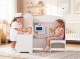 Wooden Kids Doctor Medical Station Playset, 93.9854.6199.06cm 27PCS Medical Tools with ECG Monitor 63342988