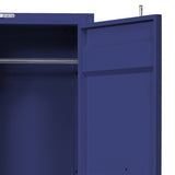 Blue Wardrobe with Full-length Container Lock B062P185731