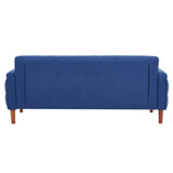 ZNTS 77.95 "Sponge Cushioned Sofa - Blue 14613599