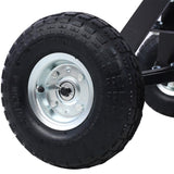 Trailer Dolly with Pneumatic Tires - 600 Lb. Maximum Tongue Weight Capacity, black color W46542295