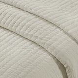 2 Piece Quilt Set Cream Twin/Twin XL B035129047