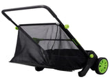 Hand Push Lawn Sweeper, 21 Inch Leaf & Grass Collector 2.8 cu. ft Hopper Bag Capacity. with W465P498188