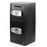 ZNTS DS77TE Home Office Security Large Electronic Digital Steel Safe Black Box & Silver Grey Pannel 37904149