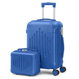 Premium 5-Piece ABS Luggage Set with Diamond Pattern & Reinforced Corners 13837498