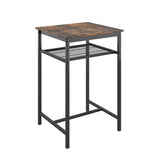 Bar table, equipped with 2 bar stools , with backrest and partition W57868881