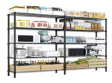 58''W Adjustable Storage Shelves 1500LBS NSF Wire Shelving Unit 5 Tier Metal Shelving for Storage 27764332
