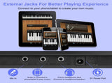 61 Key Piano Toy for Kids - Multifunctional Electronic Keyboard with 100 Tones/Rhythms, Light-Up 86191046