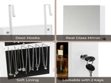 The Whole Surface PVC Film Wall Hanging Door With Lock Jewelry Cabinet Fitting Mirror Cabinet 55686677