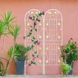 2 Pack Metal Garden Trellis 71" x 19.7" Rustproof Trellis for Climbing Plants Outdoor Flower Support W1586135957