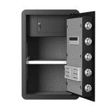 ZNTS High Security Super Large-sized Safe Box with Fireproof and Waterproof Bag, 4.0 Cub Feet Safe with W1779P163964