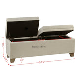 ZNTS Soft Close Storage Bench B03549039