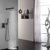 10 inch Shower Head Bathroom Luxury Rain Mixer Shower Complete Combo Set Wall Mounted TH6001MB