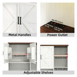 71'' Farmhouse Kitchen Pantry Sideboard with Cabinet and Drawer, Multifunctional Kitchen Buffet with W2557P294895