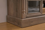 Farmhouse Fireplace TV Stand with Roman Column Styling, Up to 80-inch TV, 70-inch Modern Tall W2393P300554