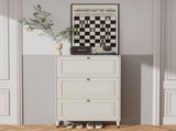Shoes Storage Cabinet for Entryway,Narrow Shoe Rack Cabinet,Shoe Cabinet with 3 Flip Drawers, W3166P268393