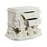 ZNTS ACME Adara NIGHTSTAND Antique White Finish BD01249