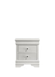 Blaze Modern Style 2-Drawer Night stand Made with Wood in White B009P286632