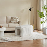 Pet Supplies Ottoman Storage Bench Corduroy Bench Cat's nest to hide For the Living Room, Entryway 61116531