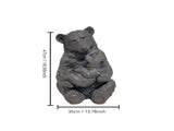 19'' Antique Bronze Mother And Cub Bear Statue, Realistic Animal Figurine Decor, Outdoor Garden W5709P565685