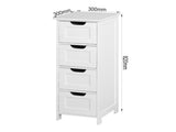 White Bathroom Storage Cabinet, Freestanding Cabinet with Drawers W40914884
