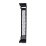 26x5.1x28.3" Black Floating Wine Bar Shelf with Glass Holder and Display Shelves W2078P223144