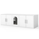 Hidden Cat Litter Box Cabinet, Privacy Enclosure Cat House TV Stand/Side Table, 310LBS Tabletop 29950185
