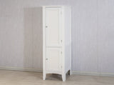 Tall Narrow Tower Cabinet with 2 Shutter Doors 5 Tier Shelves for Bathroom, Kitchen ,Living Room 25815711