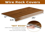 (24 INCH) 5 Pcs Wire Shelf Covers, Foamed PVC Wire Rack Covers for Removable Closet (Not Wood), 12478864