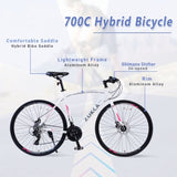 24 Speed Hybrid bike Disc Brake 700C Road Bike For men women's City Bicycle 73107088