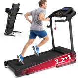 Compact Folding Treadmill for Home - 2.5HP Quiet Brushless Motor, 3-Level Incline, 7.5 MPH, Shock 50038588