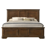 Maderne Traditional Wood Panel 5 pieces Queen Bed set with Dresser, Mirror, Nightstand and Chest T2574P204907