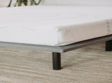 Omne Sleep 8" Memory Foam Mattress Twin XL in White/Light Blue B04758769