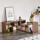 2 Pieces Cube TV Stand,Free Combination Gaming Entertainment Center Media Stand,Open Storage W3226P298392
