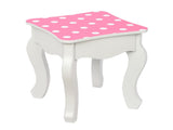 Three-Fold Mirror Single-Drawing Curved Foot Children Dressing Table Red Dots 86853983