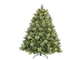 7FT PreLit Artificial Christmas Tree, 1355 Tips PEBlossomTipped Pine Needle & PVC Tree, 500L Warm T3637P598706