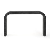 52" Wood Console Table with Curved Edge, Natural Texture, Perfect for Entryways and Living Rooms N760P282826B