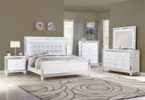 Mirror Framed Chest Made With Wood in White Color 808857981936