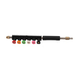 High Pressure Washer Extension 15in Brass Steel Lance Gutter 4000PSI w/ 6 Nozzle 88936850
