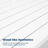 All-Weather Aluminum Outdoor Coffee Table, Modern Coffee Table for Outside, Rectangle Patio Coffee B082P232963